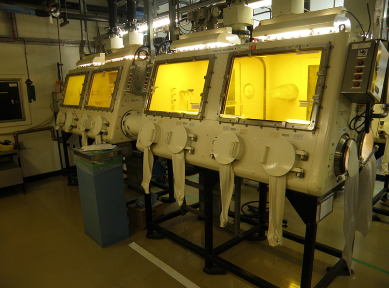 Example of glovebox at Sellafield site