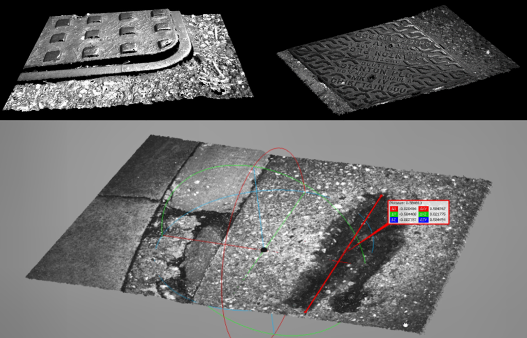 Man hole & service cover images acquired using i3Dr's machine vision systems