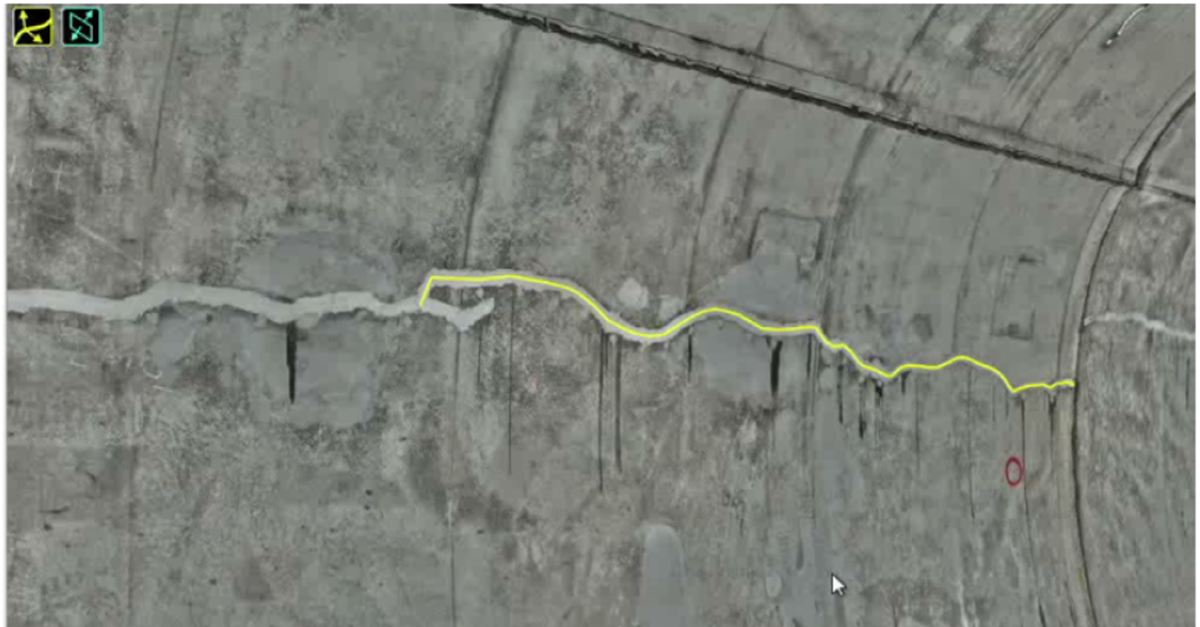 Crack detection in pre-cast concrete sections