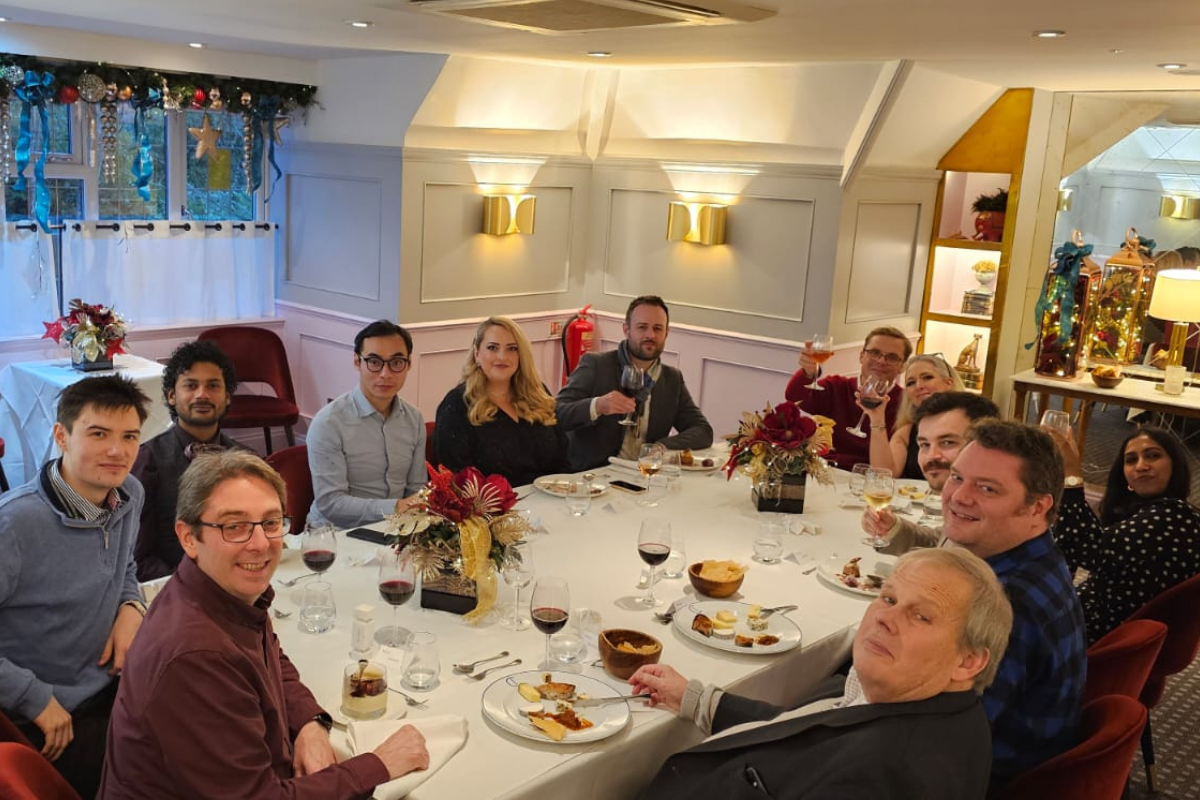 Christmas dinner for the ISI and i3D teams