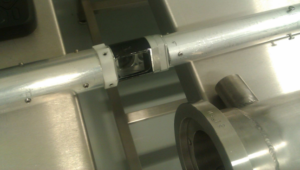 stereo vision camera mounted within a probe